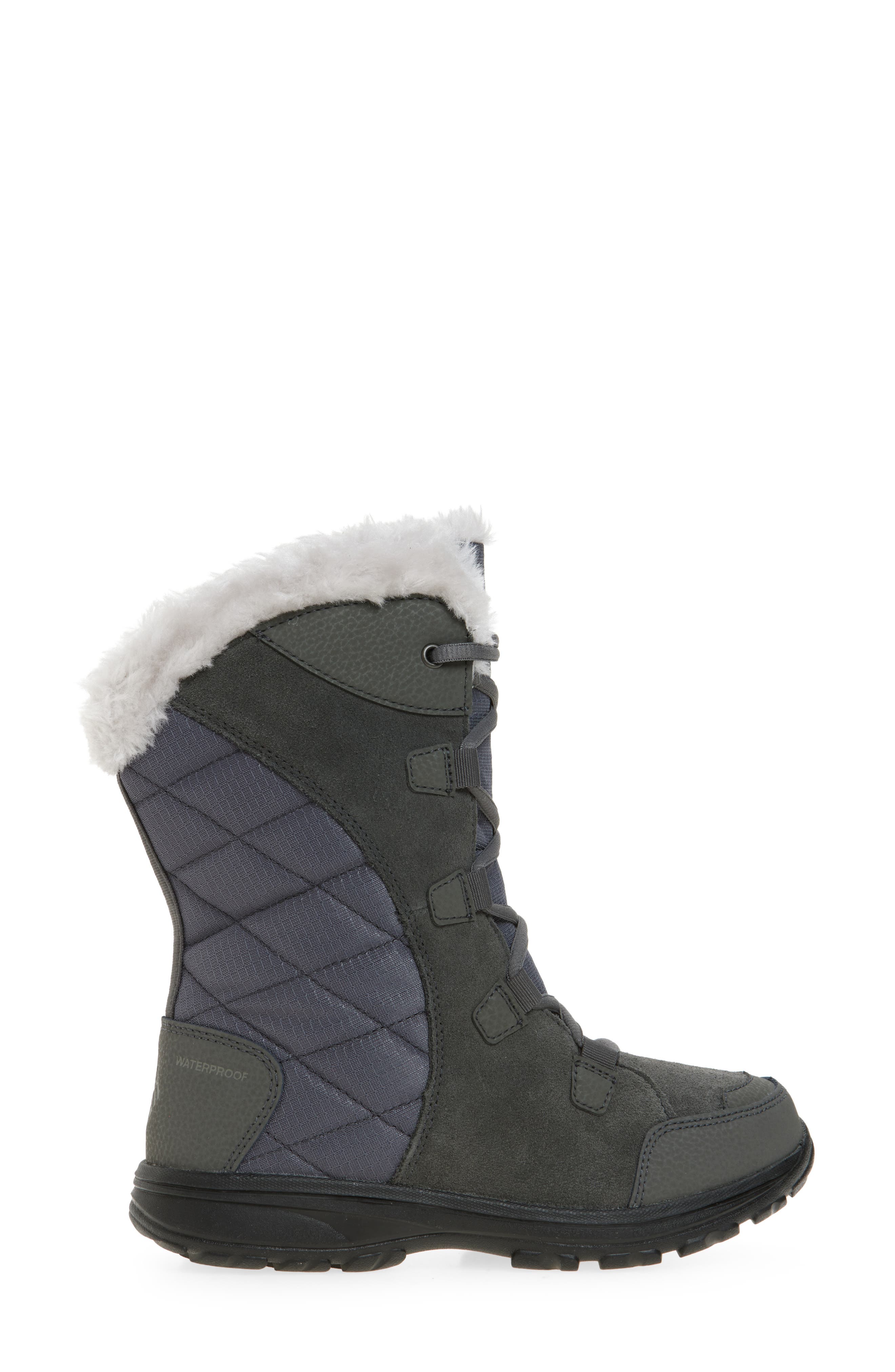 Columbia Ice Maiden II Waterproof Faux Fur Lined Boot, Alternate, color, Dove/Stratus