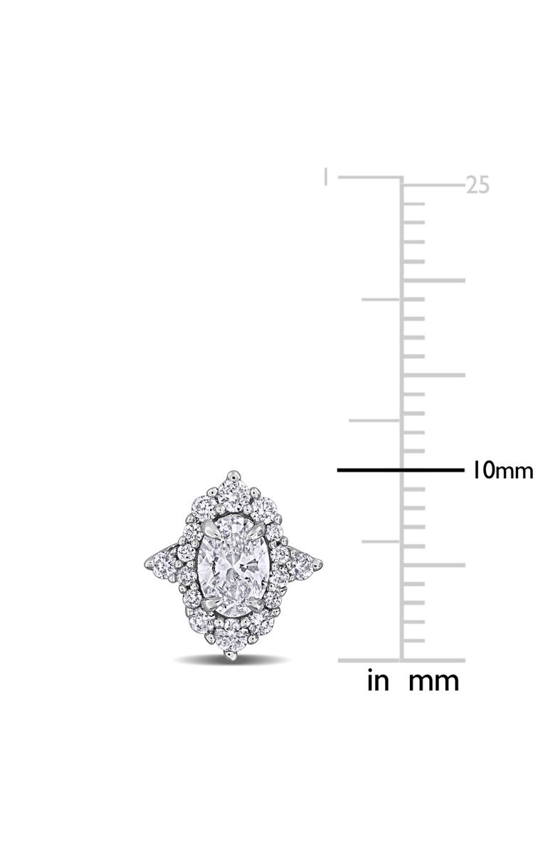 Julianna B. Lab-Grown Diamond Stud Earrings 14k White Gold, Alternate, color, White Gold