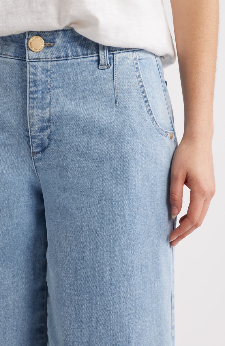 Wit & Wisdom Whitney Skyrise Crop Wide Leg Jeans, Alternate, color, Light Blue