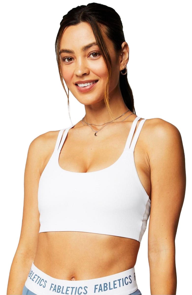 Fabletics Women's Principal Low Impact Bra, Main, color, Classic White