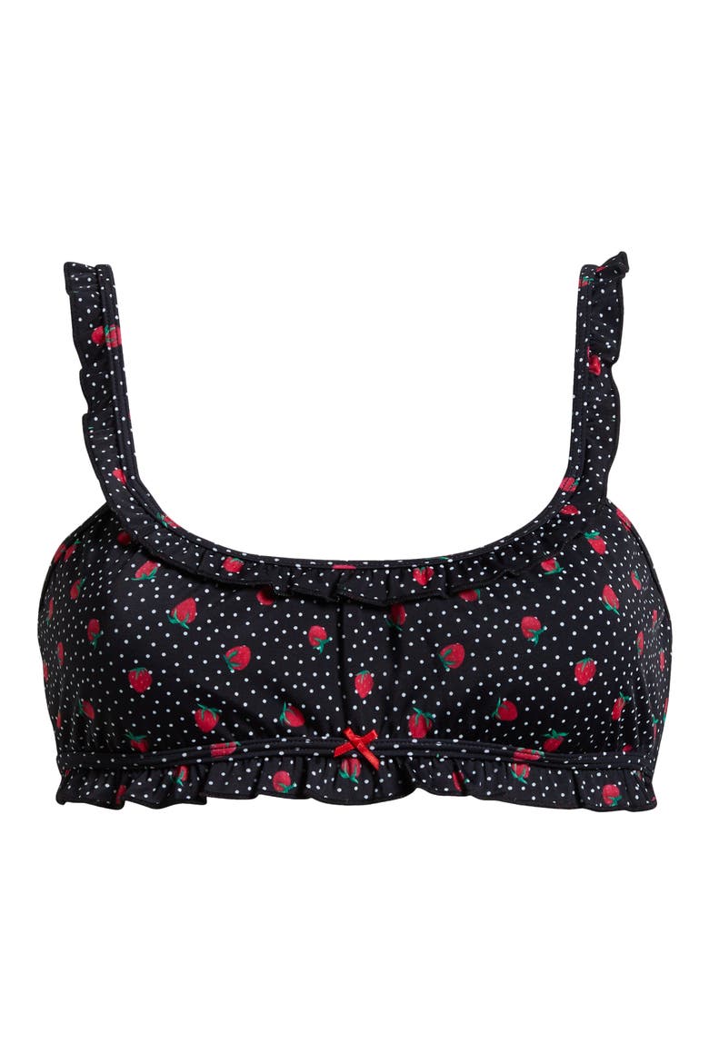 Ophelia Bikini Top, Alternate, color, STRAWBERRY DOTS