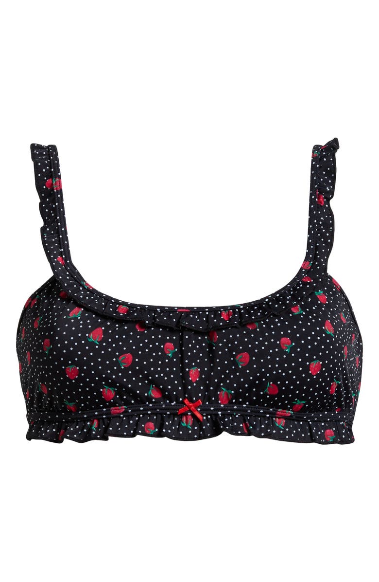 PacSun Ophelia Bikini Top, Alternate, color, Strawberry Dots