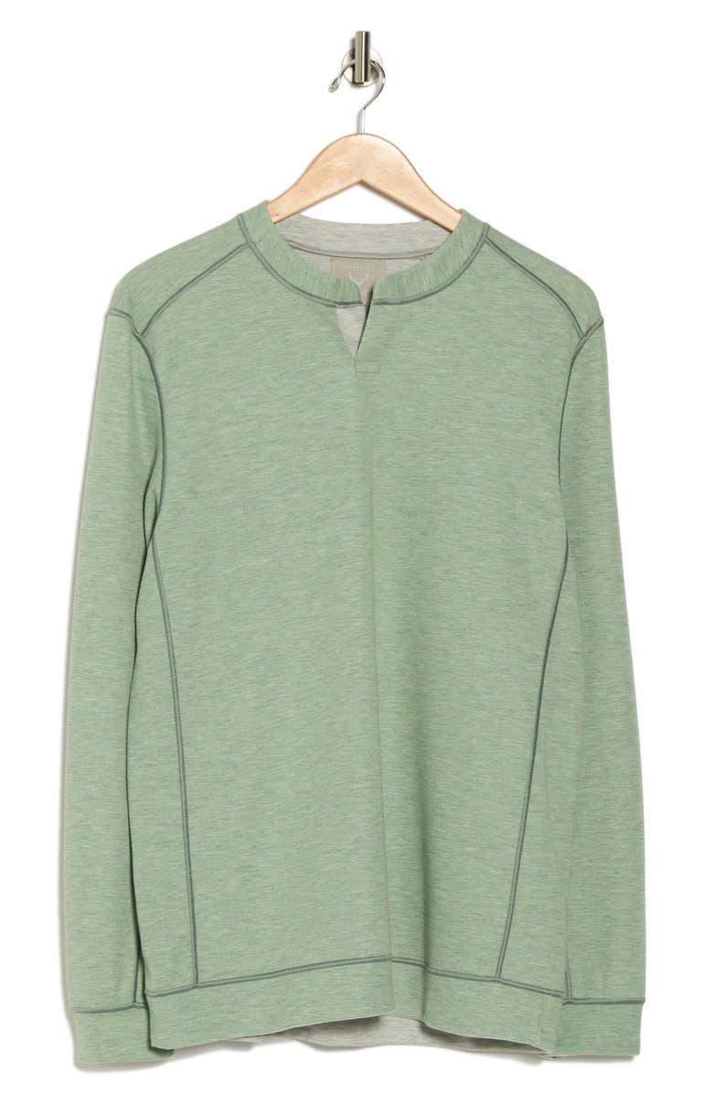 NICOBY Mélange Reversible Long Sleeve Shirt, Alternate, color, Green