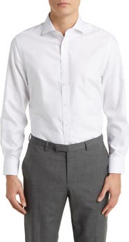 Charles Tyrwhitt Non-Iron Clifton Weave Cutaway Slim Fit Shirt Single Cuff