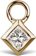 MARIA TASH Princess Cut Diamond Earring Charm