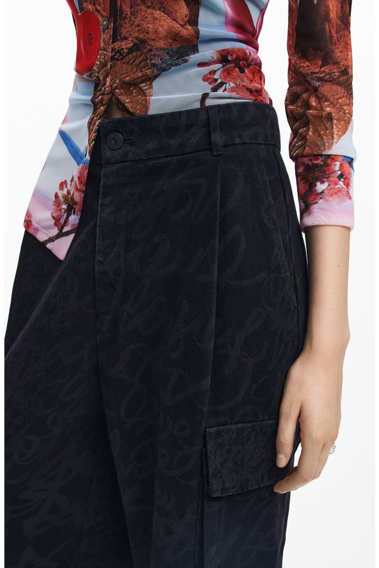 Lacroix Cargo Pants, Alternate, color, BLACK