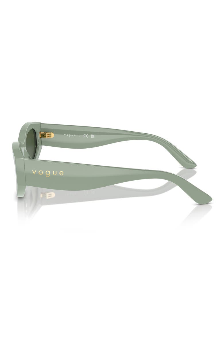 54mm Cat Eye Sunglasses, Alternate, color, GREEN