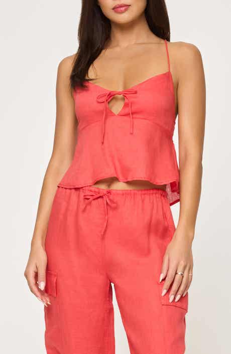 LSPACE Syros Linen Cover-Up Top