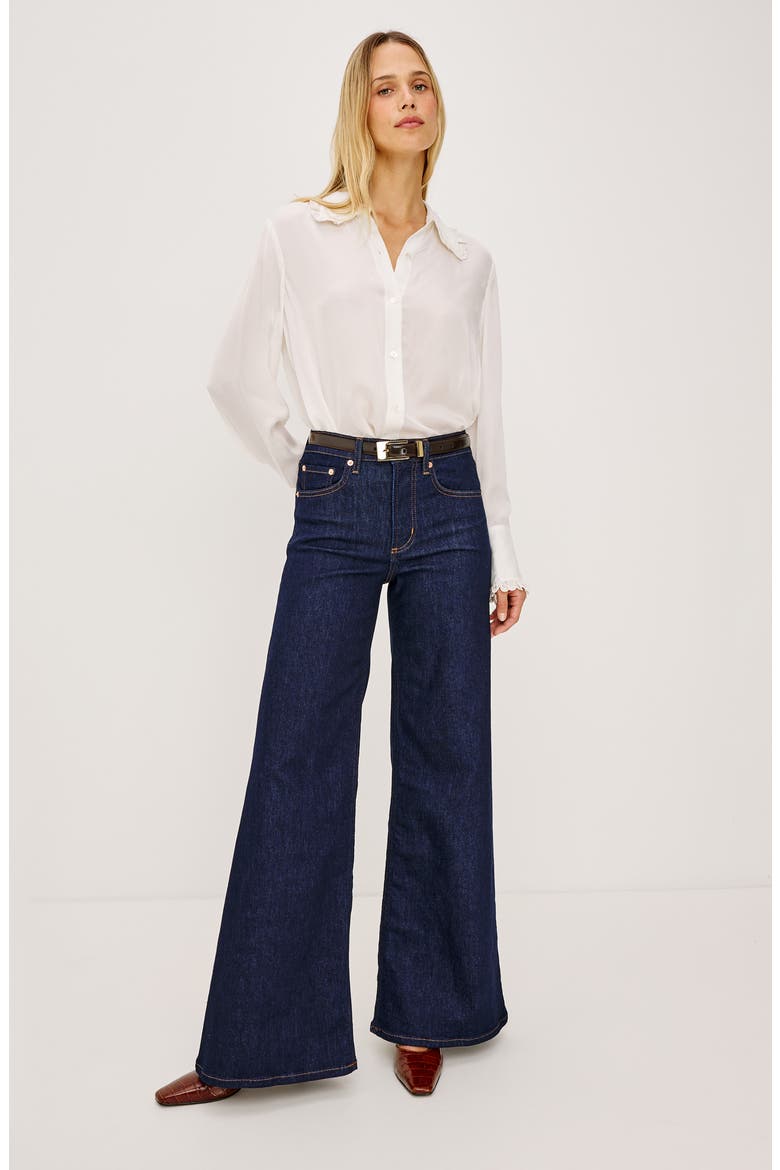 Beatrix Eyelet Collar Shirt, Alternate, color, IVORY