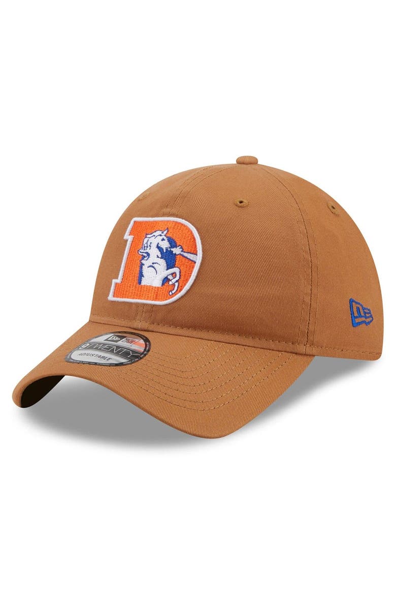 Men's New Era Brown Denver Broncos Core Classic 2.0 9TWENTY Adjustable Hat, Main, color, Brown