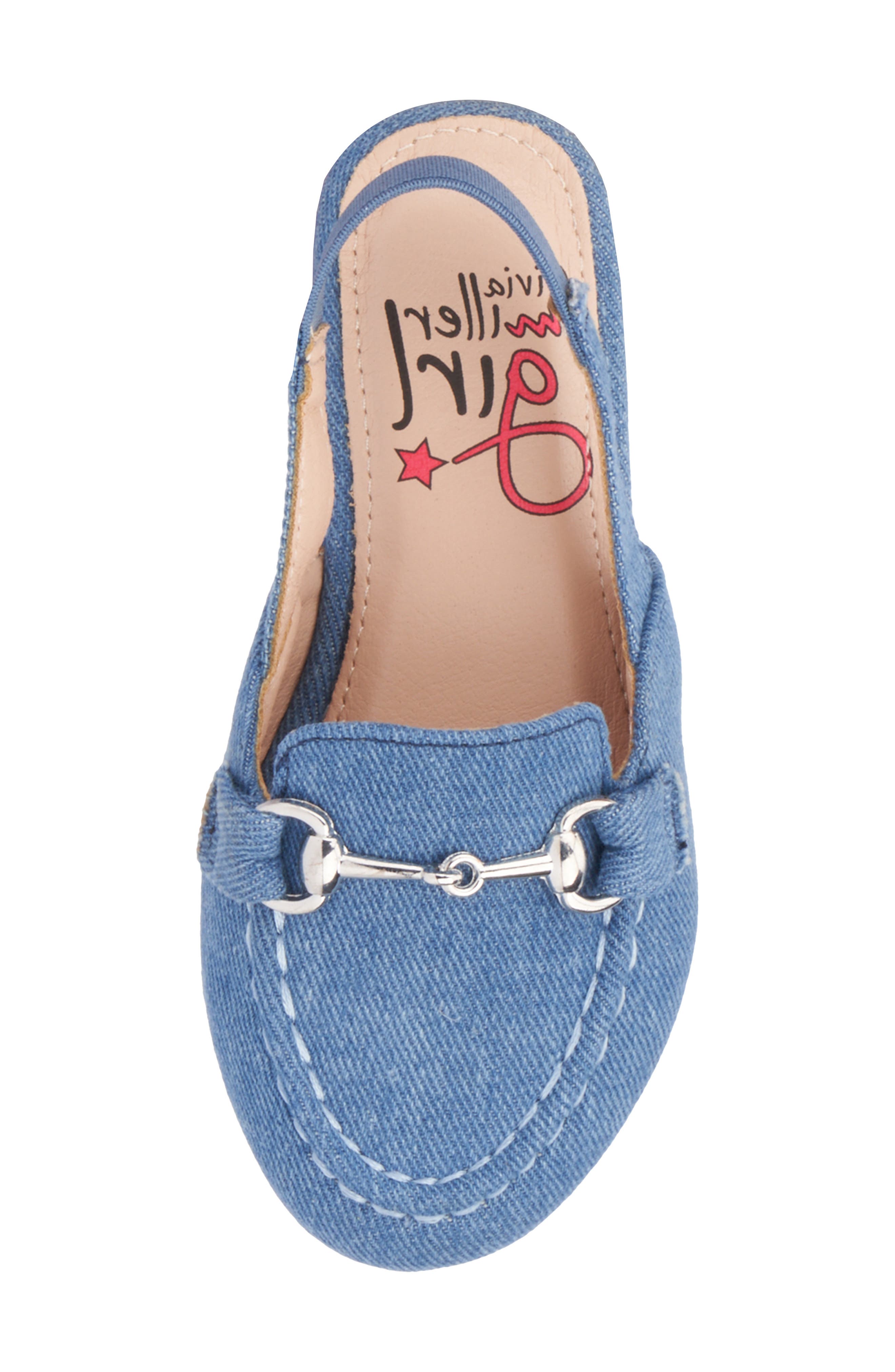 OLIVIA MILLER Kids' Diamond Quilt Mule, Alternate, color, Denim