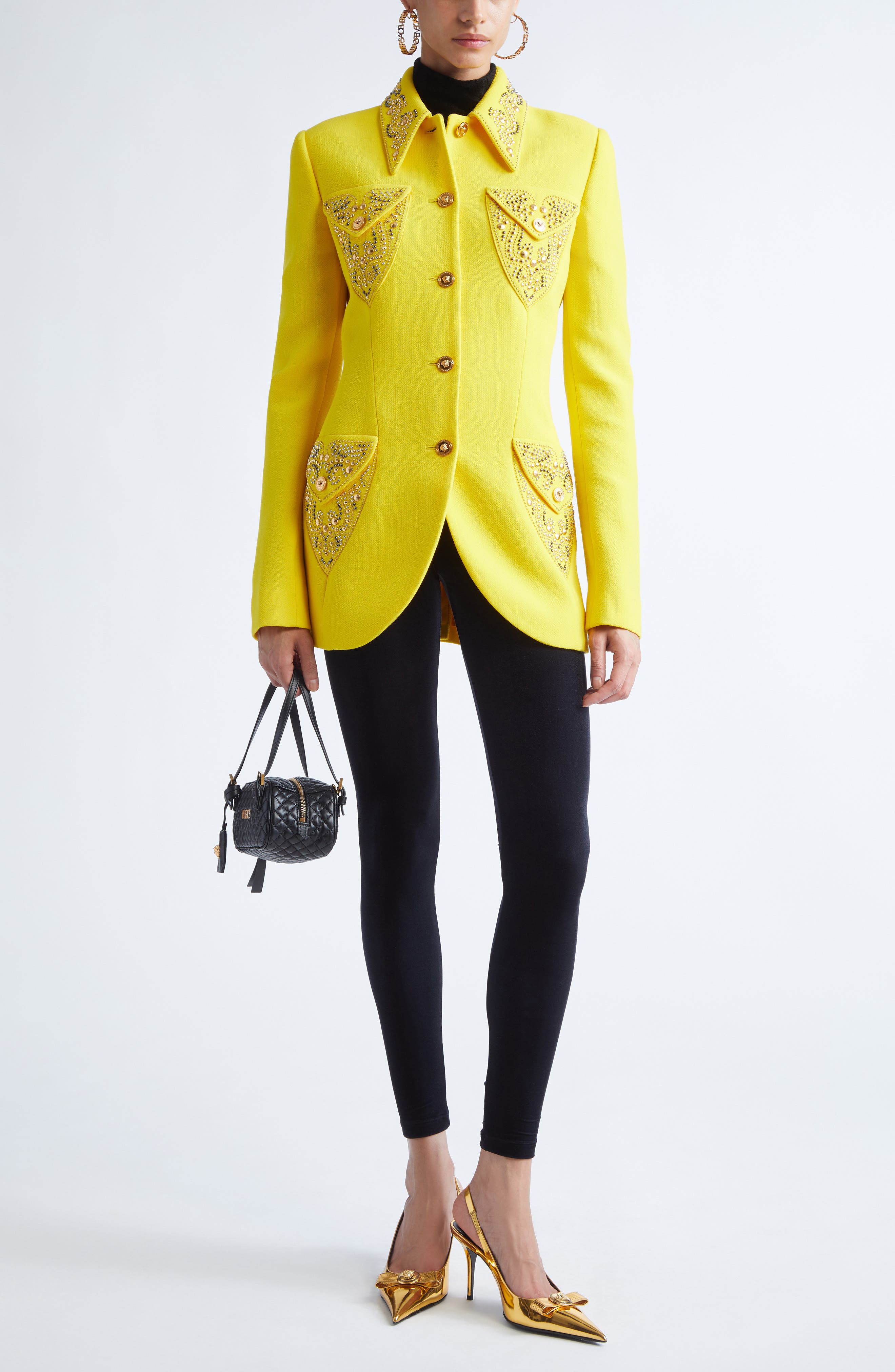 Tailored Wool Crepe Jacket - image 2