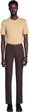 SANDRO Jersey trousers