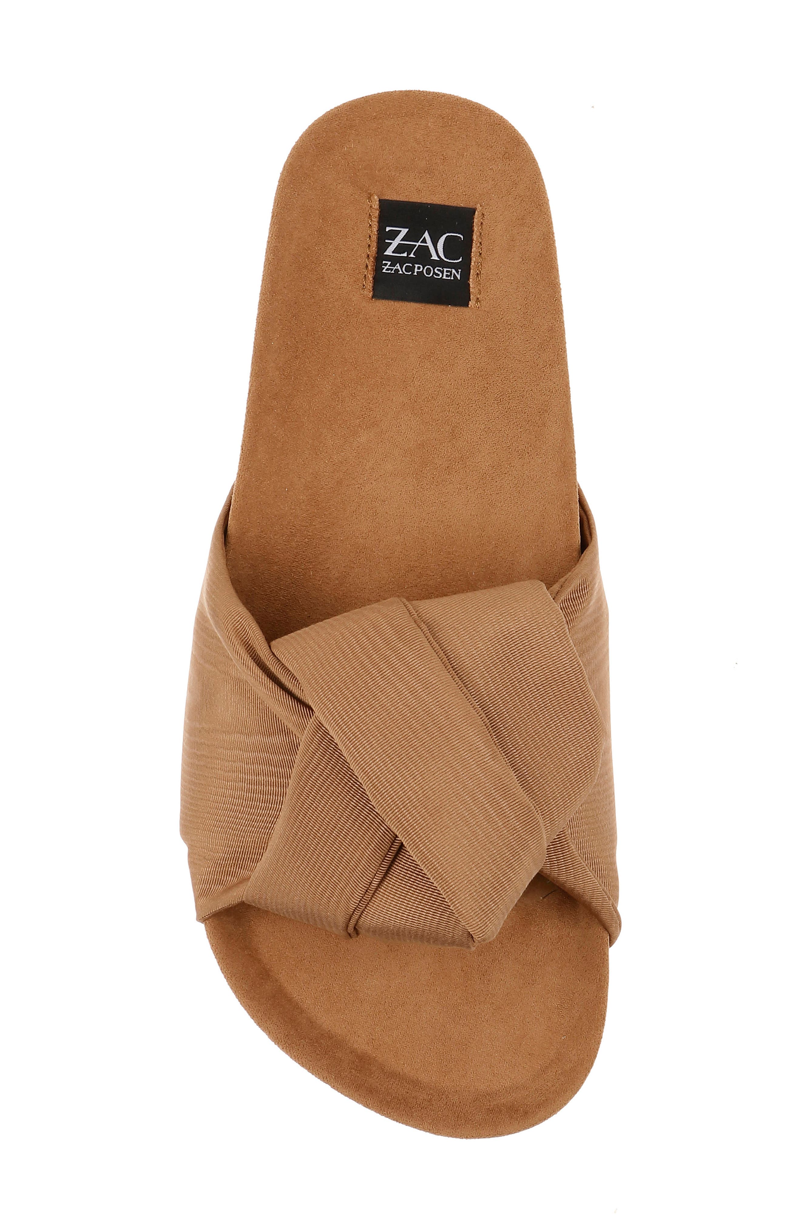 Santana Slide Sandal, Alternate, color, COFFEE FABRIC