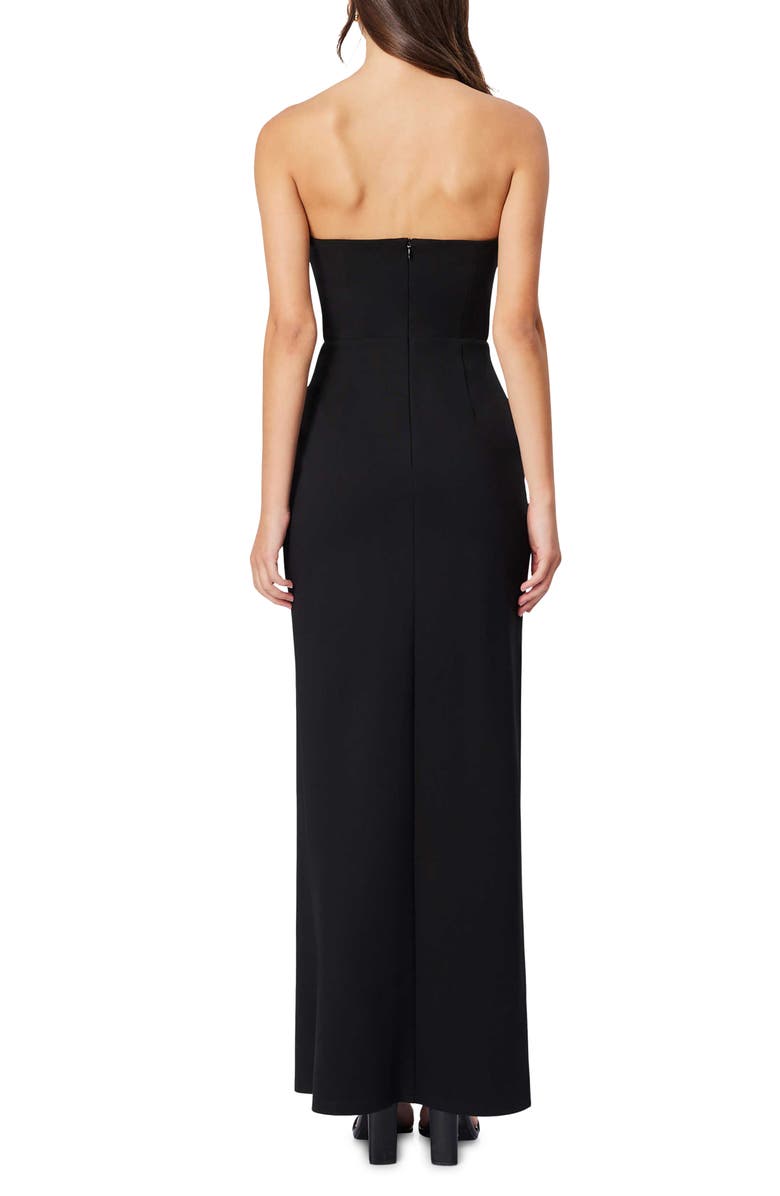 Elliatt Eden Strapless Plunge Neck Gown, Alternate, color, 