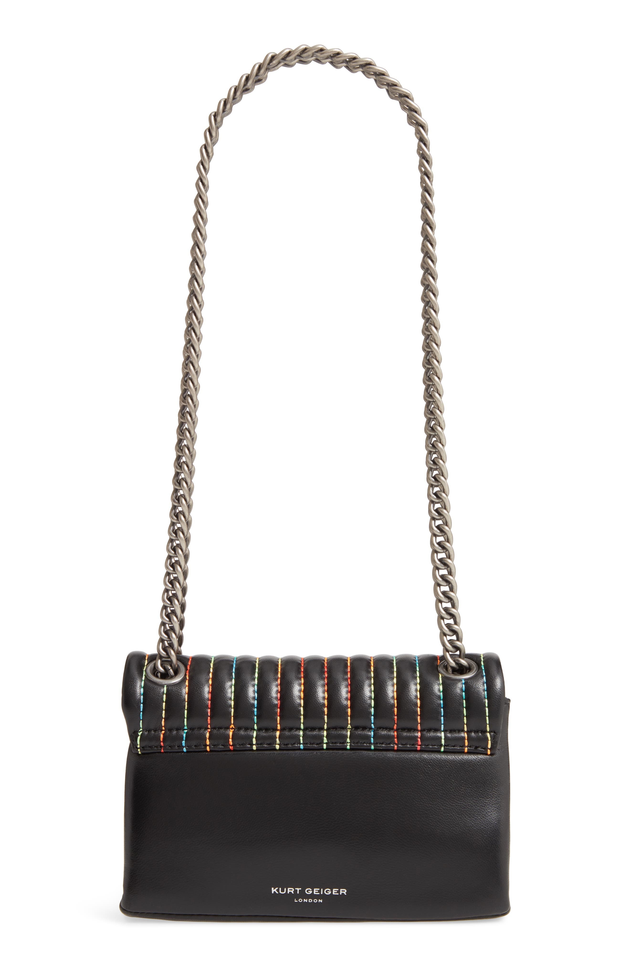 Kurt Geiger London Mini Kensington Leather Crossbody Bag, Alternate, color, 