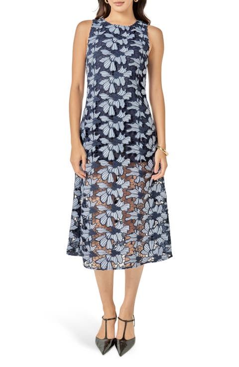 Floral Embroidered Sleeveless Maxi Dress