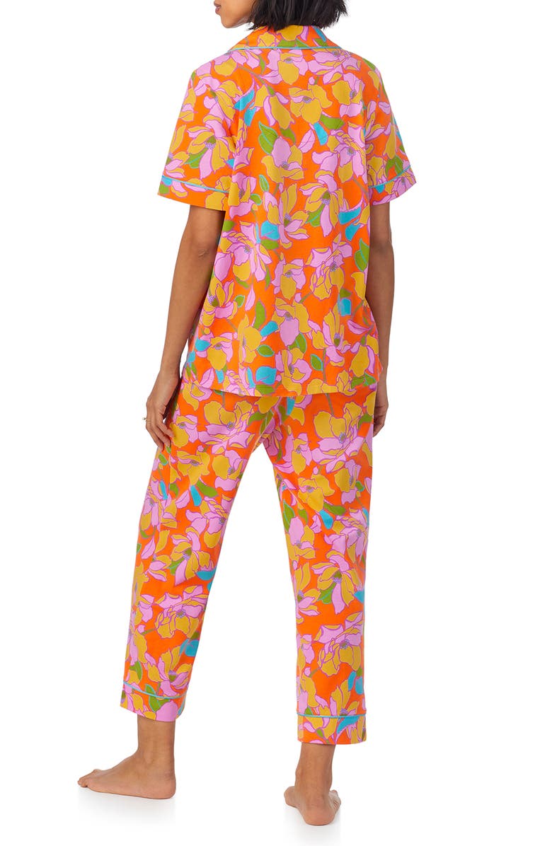 BedHead Pajamas x Trina Turk Print Crop Stretch Jersey Pajamas, Alternate, color,
