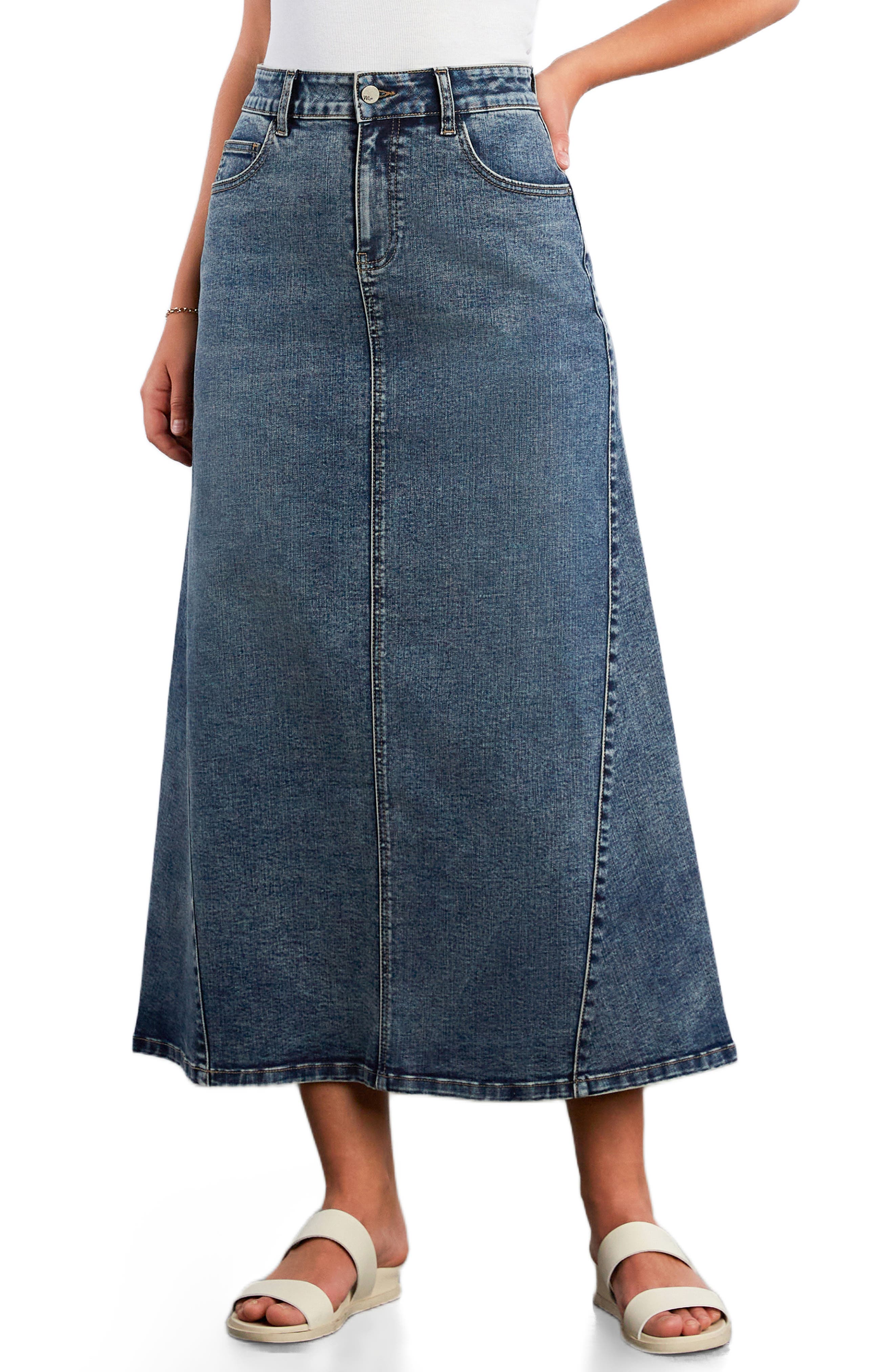 Denim Maxi Skirt - image 5