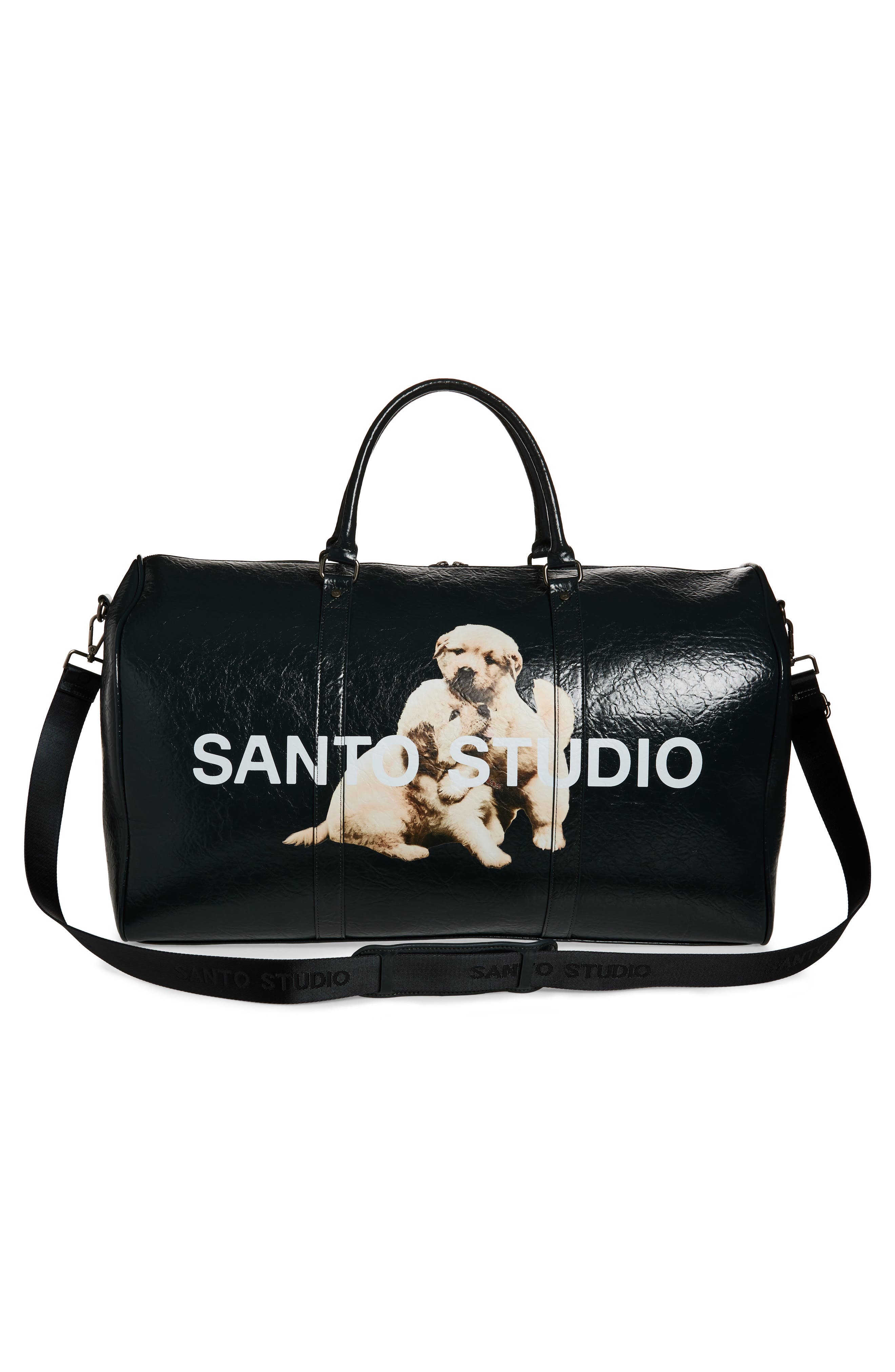 SANTO STUDIO Nyjah Huston Navy Duffel Bag, Alternate, color, Blue