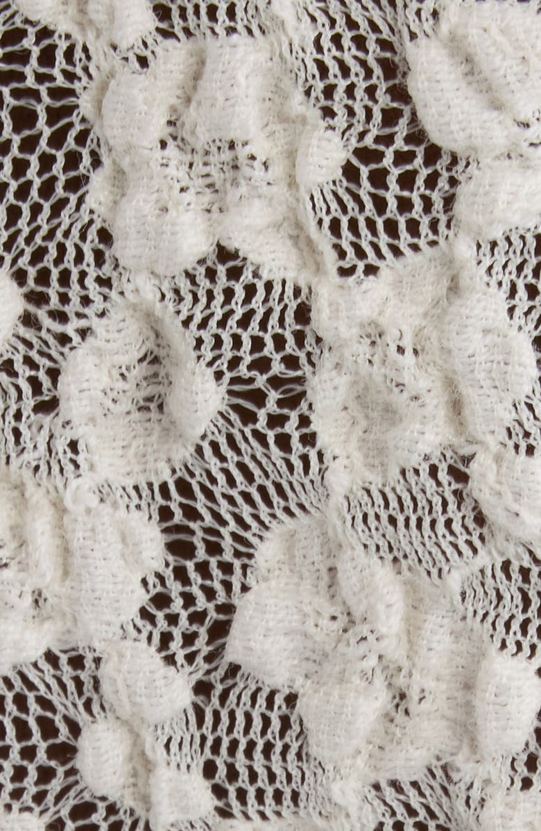 Isabel Marant Gaelle Stretch Lace Top, Alternate, color, Ecru