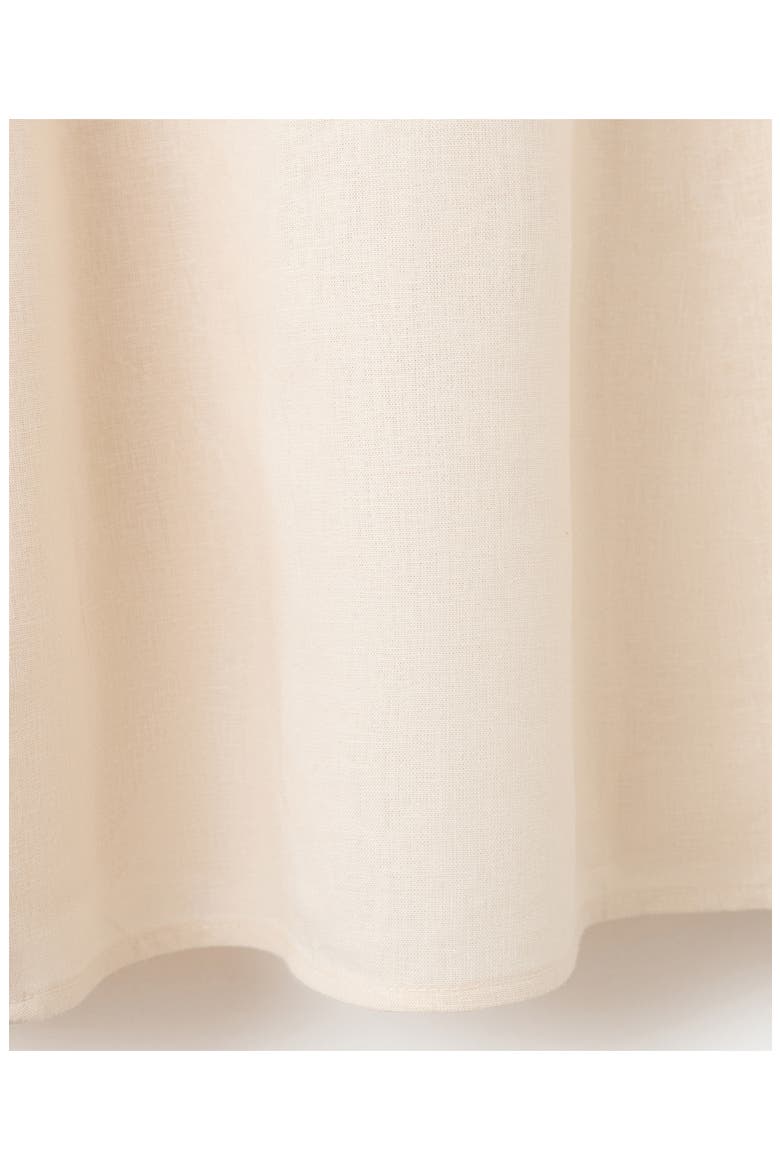 Back Cutout Linen Blend A-Line Dress, Alternate, color, ECRU