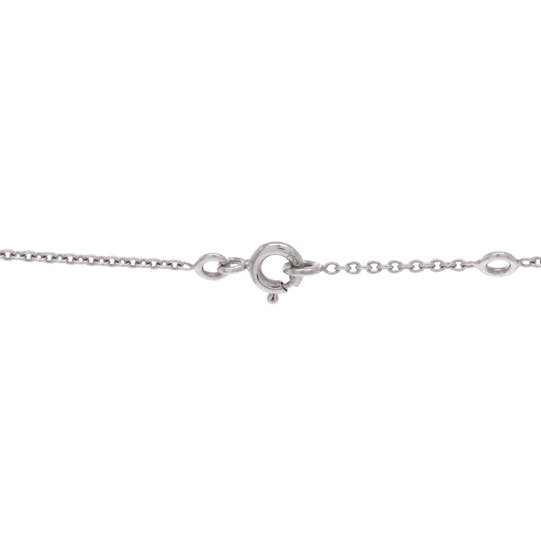 Pre-Owned Hermes Kelly Amulette Pendant Necklace 18K White Gold and Diamonds, Alternate, color, White Gold