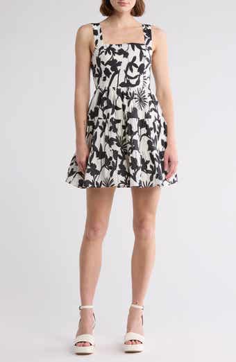 Lush Fit & Flare Tiered Dress