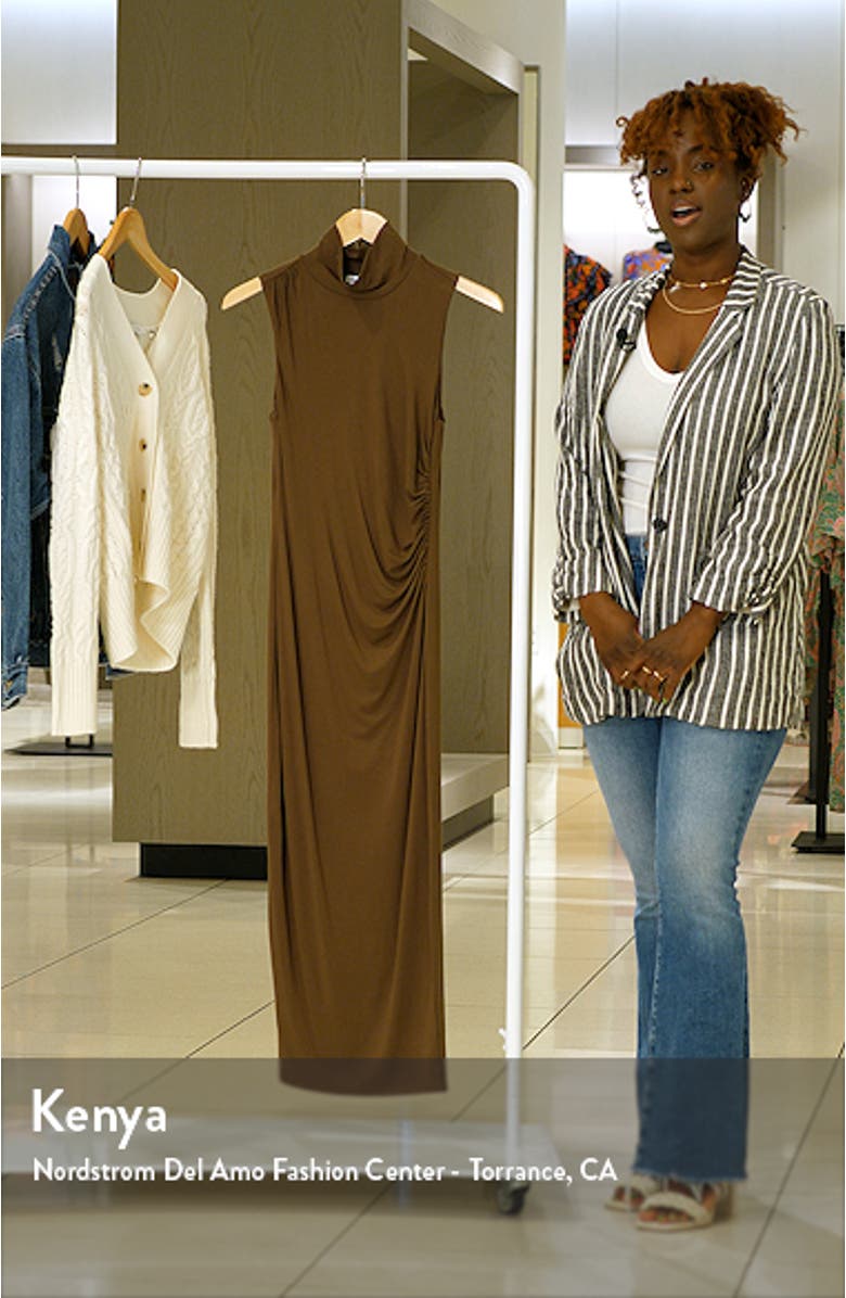 Good Touch Sleeveless Turtleneck Body-Con Midi Dress, sales video thumbnail