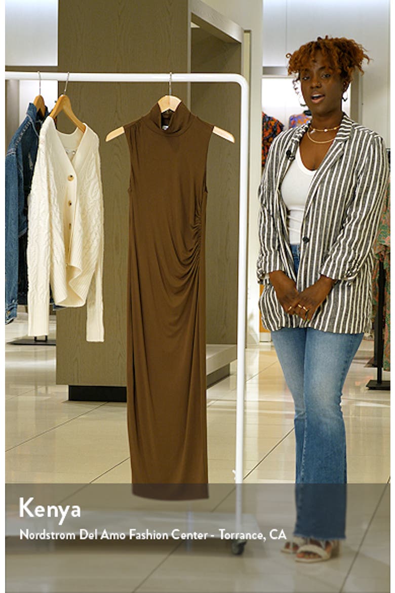 Good Touch Sleeveless Turtleneck Body-Con Midi Dress video