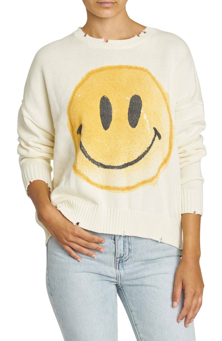 Pistola Eva Smiley Face Sweater, Main, color,