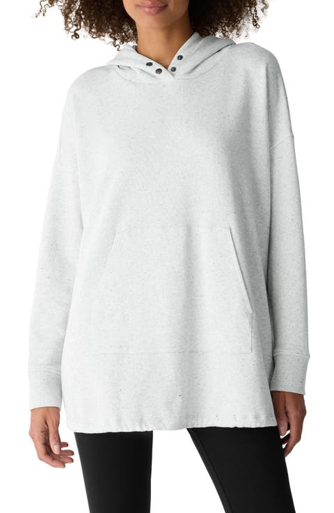 Cotton Blend Tunic Hoodie