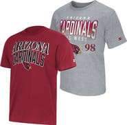 STARTER Men's Starter Cardinal/Heather Gray Arizona Cardinals Two-Pack Logo T-Shirt Set