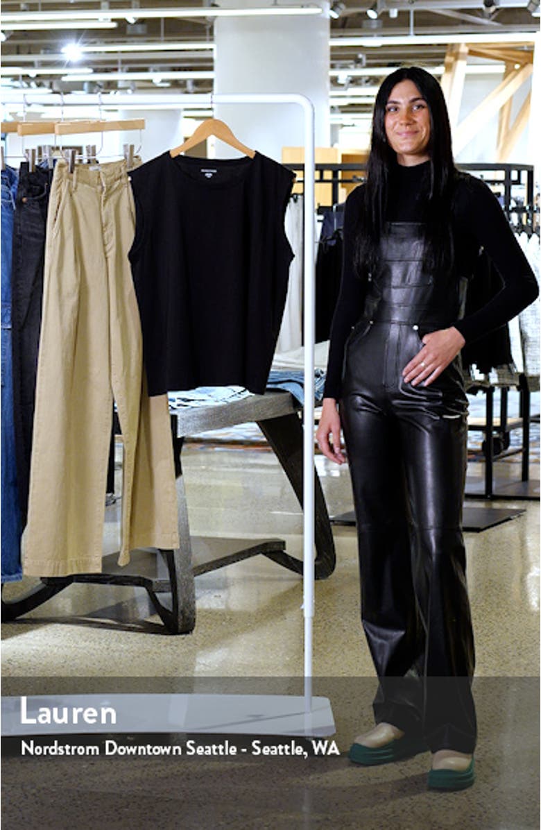 Crewneck Organic Cotton Jersey Sleeveless Top, sales video thumbnail