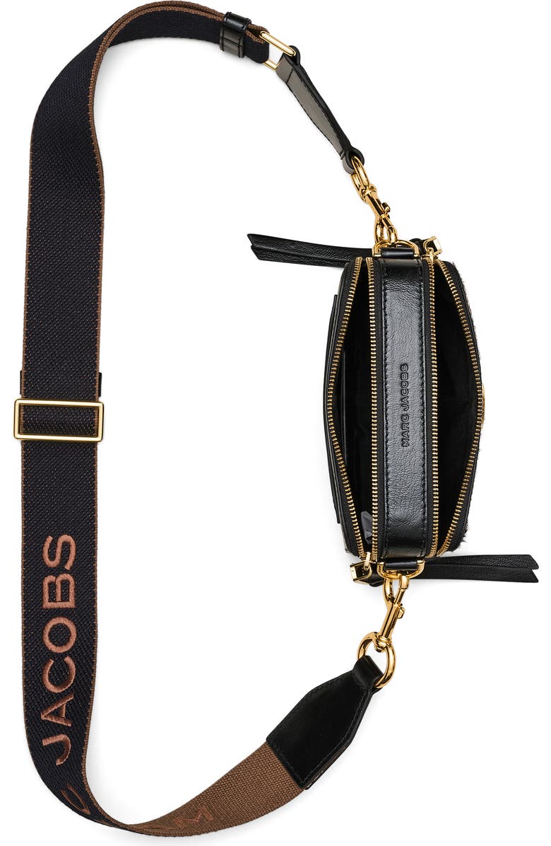 Marc Jacobs 'The Cow Haircalf Snapshot' Genuine Calf Hair Crossbody Bag, Alternate, color, Mocha Multi