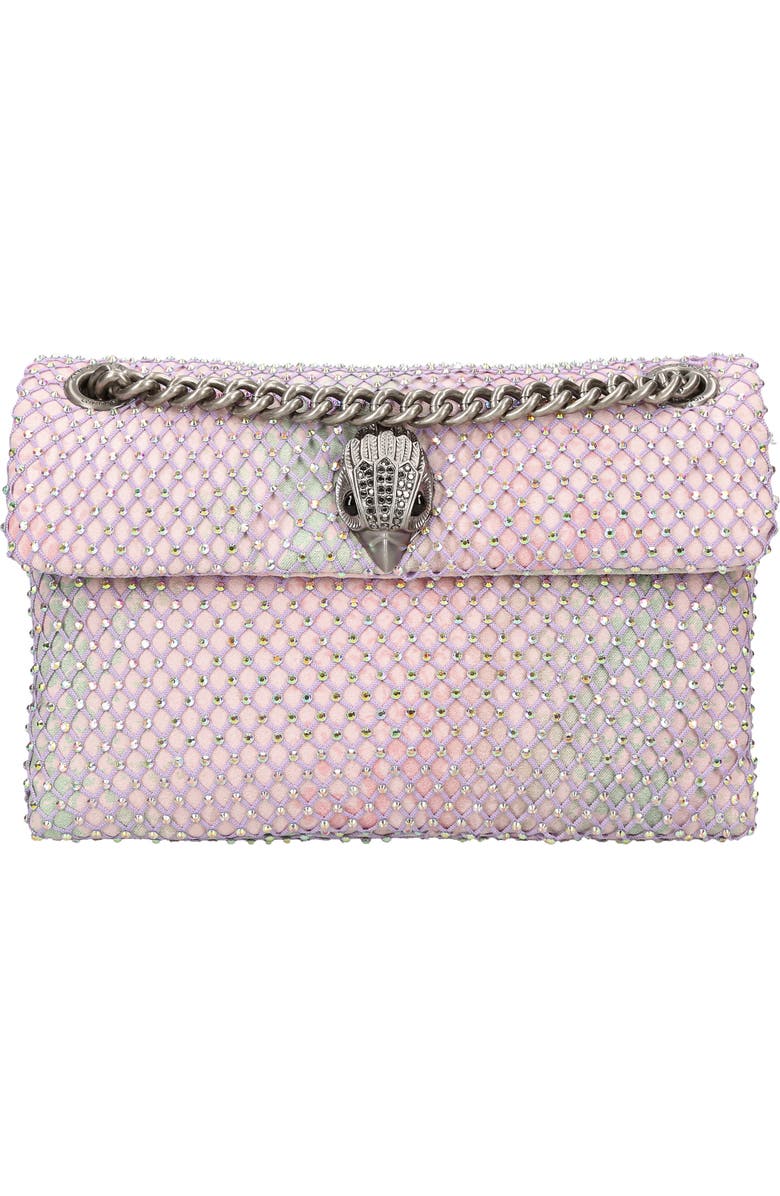 Kurt Geiger London Mini Kensington Embellished Fabric Convertible Crossbody Bag, Main, color,