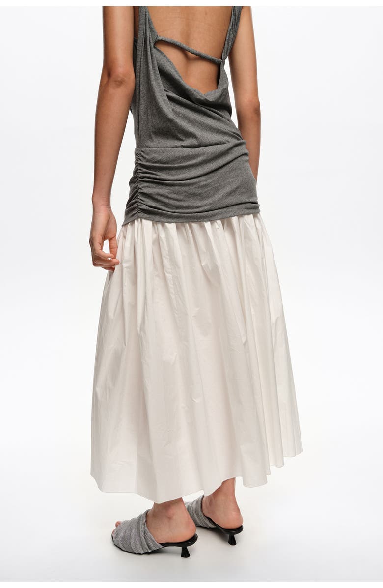 Bimba y Lola Two-Tone Melange Gray Sleeveless Dress, Alternate, color, Grey