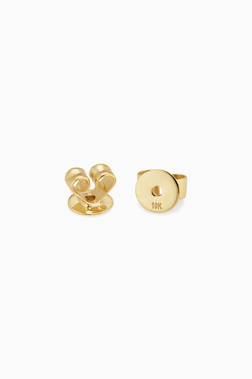 Oradina 10k Yellow Gold Venice Link Diamond Drop Earrings In Gold