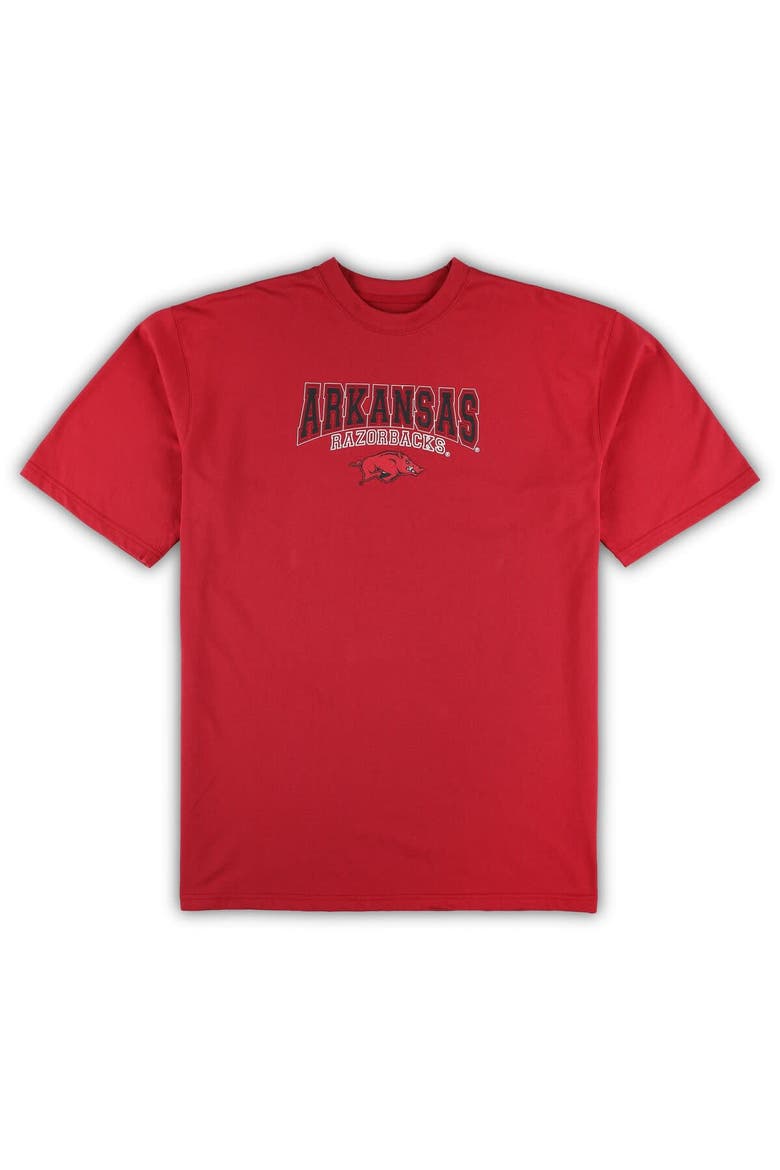 Men's Profile Cardinal/Gray Arkansas Razorbacks Big & Tall 2-Pack T-Shirt & Flannel Pants Set, Alternate, color, Cardinal