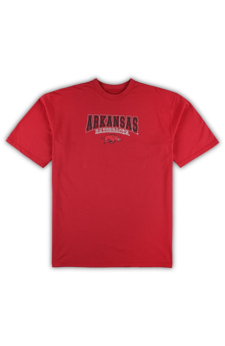 PROFILE Men's Profile Cardinal/Gray Arkansas Razorbacks Big & Tall 2-Pack T-Shirt & Flannel Pants Set, Alternate, color, Cardinal