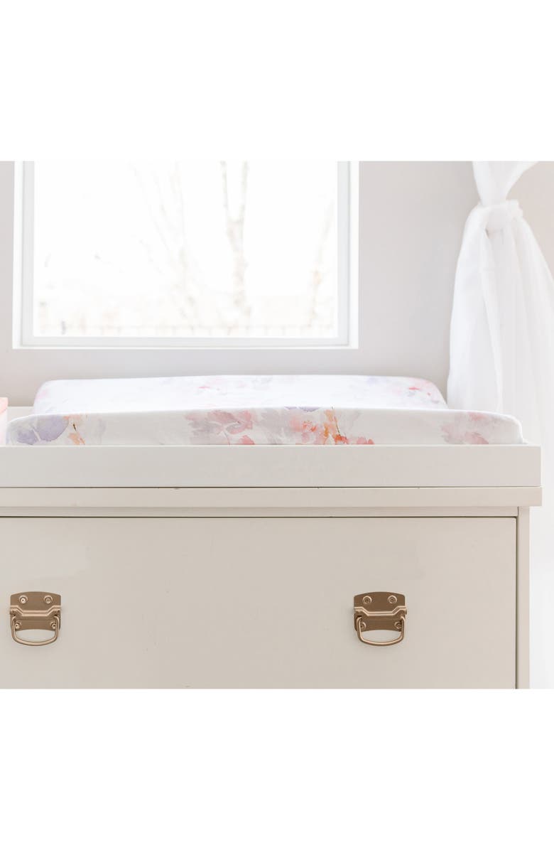 Oilo Prim Changing Pad Cover & Jersey Crib Sheet Set, Alternate, color, 