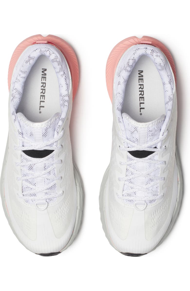 Merrell Agility Peak 5 Running Shoe, Alternate, color, Chalk/Ice