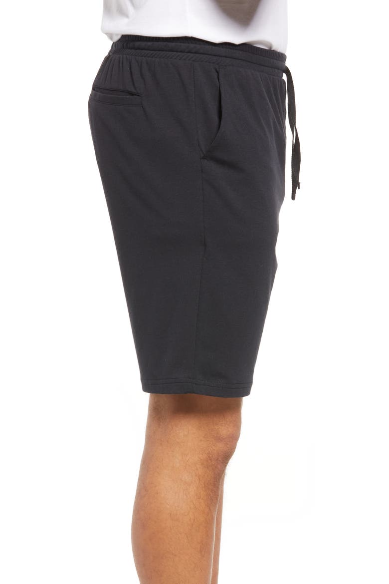 Stretch Knit Lounge Shorts, Alternate, color, BLACK CAVIAR