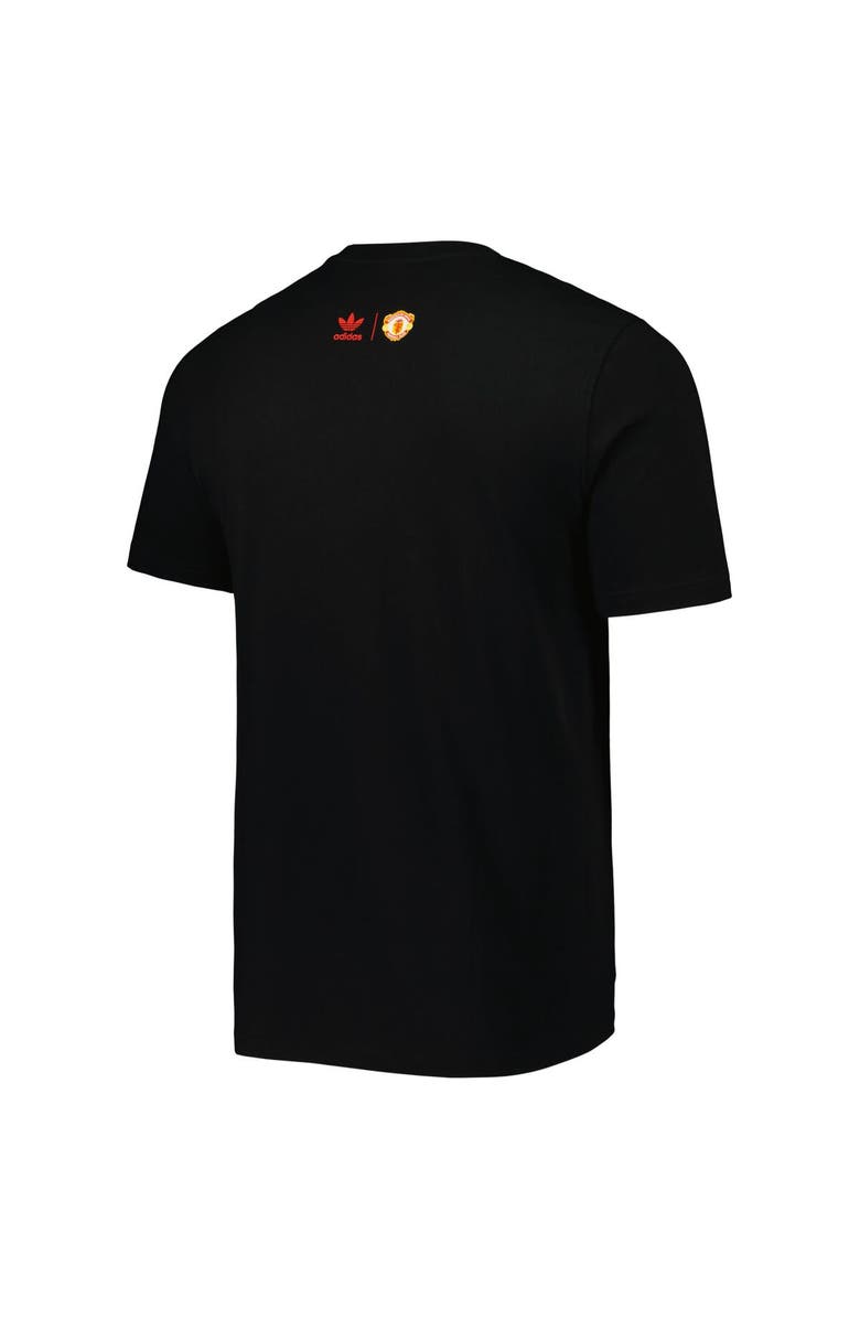 adidas Originals Men's adidas Originals Black Manchester United Old Trafford Trefoil T-Shirt, Alternate, color, 