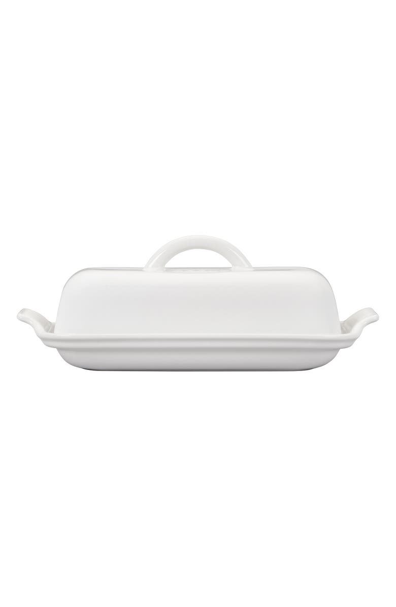 Le Creuset Heritage Butter Dish, Alternate, color, White