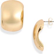 Ettika Large Dome Stud Earrings