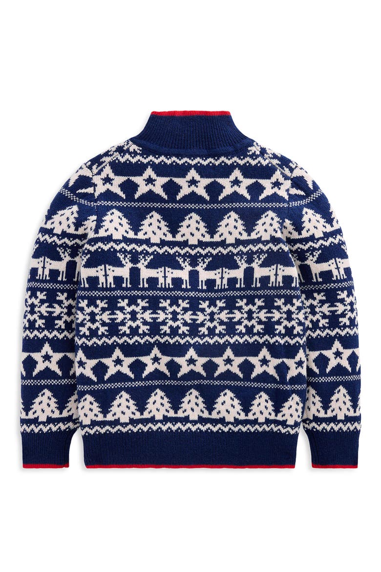 Kids' Fair Isle Half Zip Sweater, Alternate, color, FESTIVE