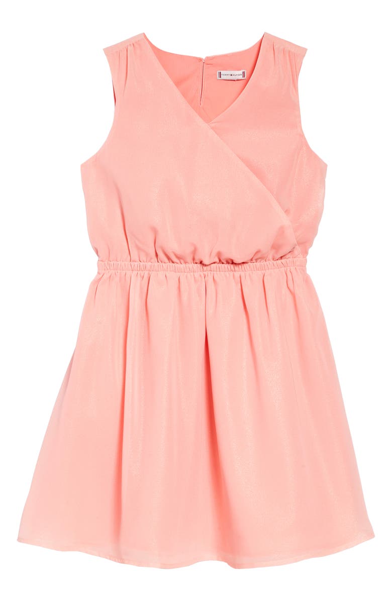 Tommy Hilfiger Sleeveless Shimmer Dress, Main, color, 