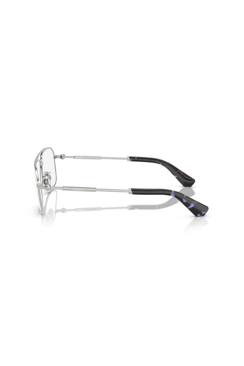 56mm Rectangle optical glasses, Alternate, color, Silver