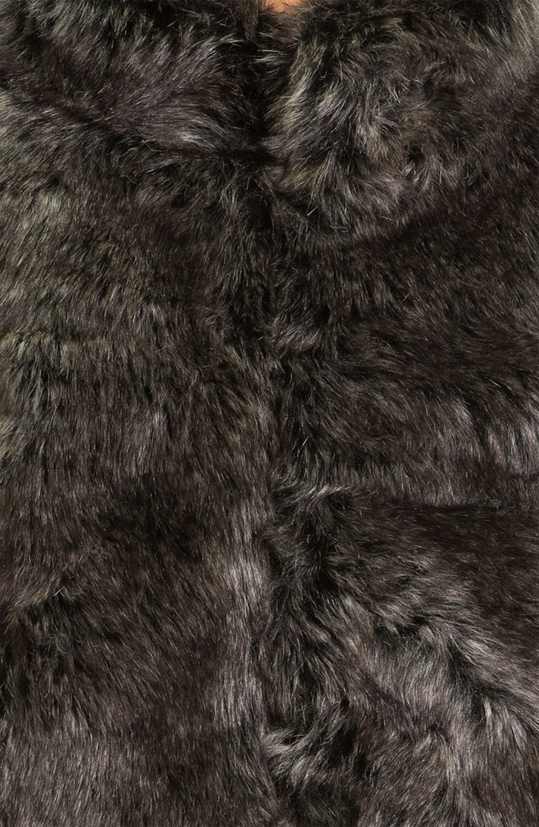 Eliza J Dolman Sleeve Faux Fur Bolero, Alternate, color,